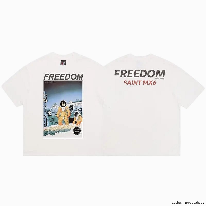 SAINT MX6 Vintage Print White T-Shirt