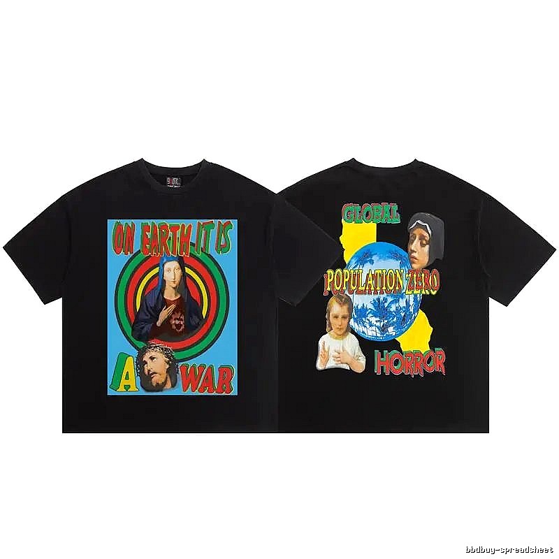 SAINT Religious Print Vintage Style Black T-Shirt