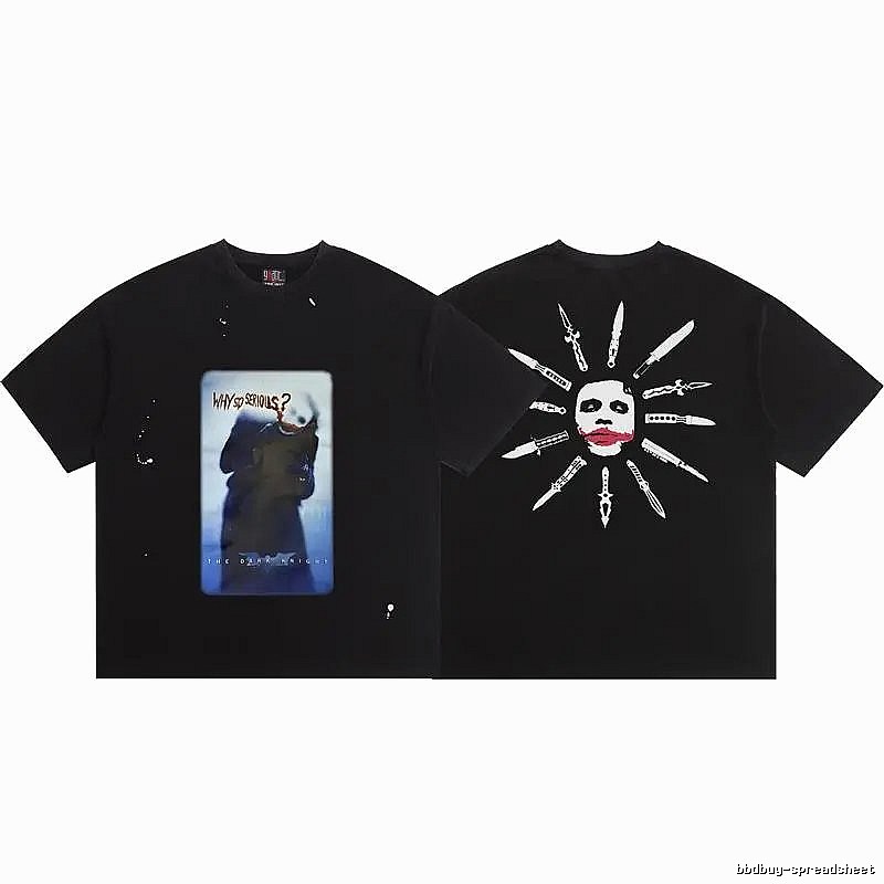 SAINT x Joker Co-branded Street Style Black T-Shirt