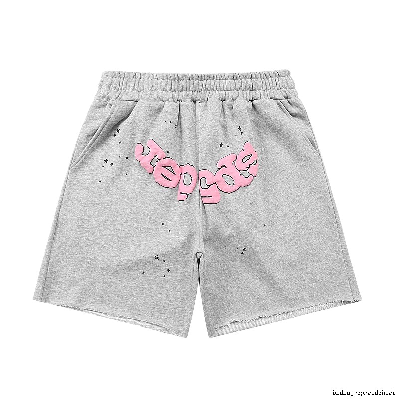 Shorts with Sp5der letter print style