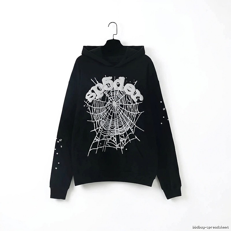 Sp5der Spider Print Black Sweatshirt