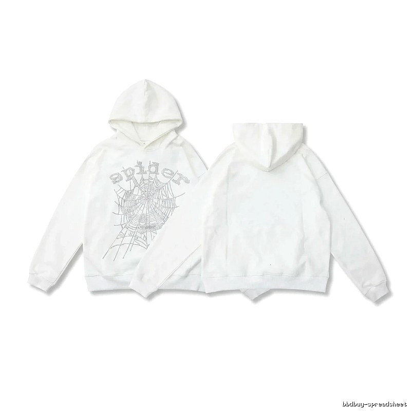 Sp5der Spider Series White Streetwear Sweatshirt