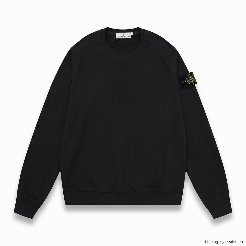 Stone Island basic black sweatshirt