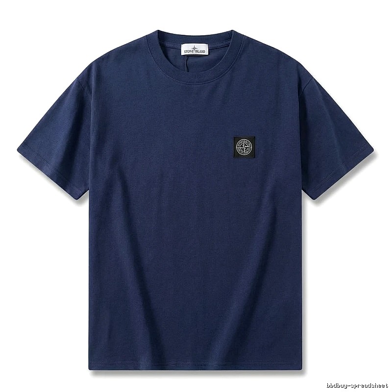 Stone Island basic dark navy blue T-shirt