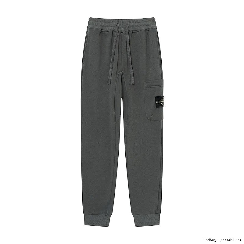 Stone Island Classic Street Style Dark Grey Jogger Sweatpants