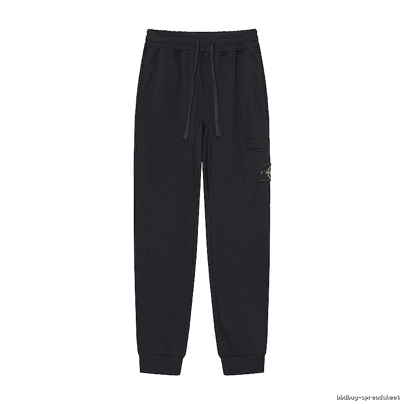 Stone Island Compass Series Street Style Black Sweatpants