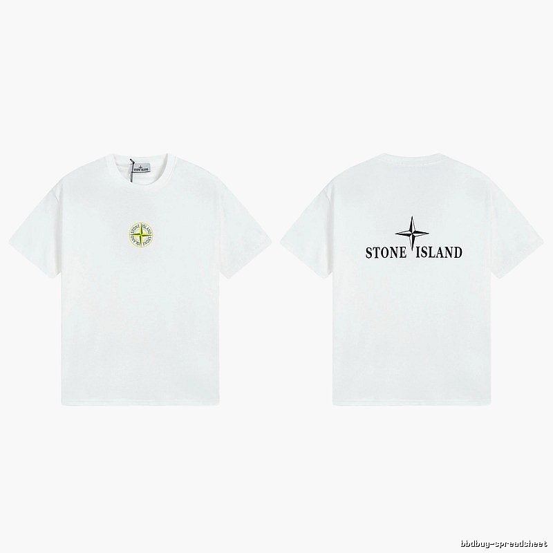 Stone Island Compass Series Street Style White T-Shirt