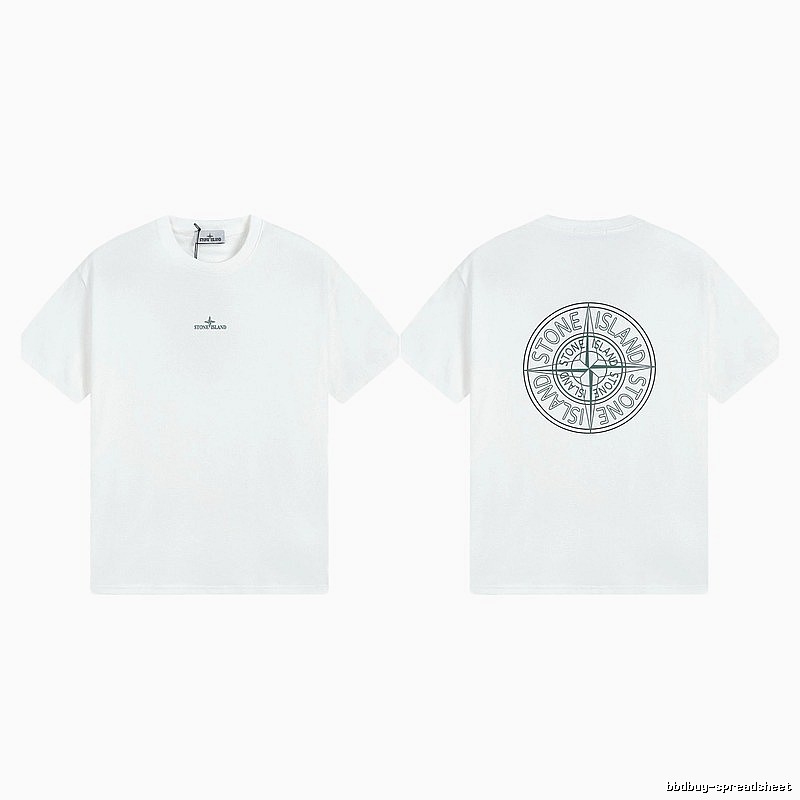 Stone Island Compass Series Street Style White T-Shirt