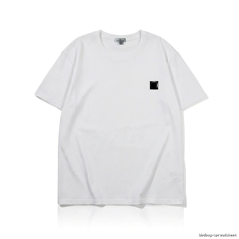Stone Island minimalist style white T-shirt