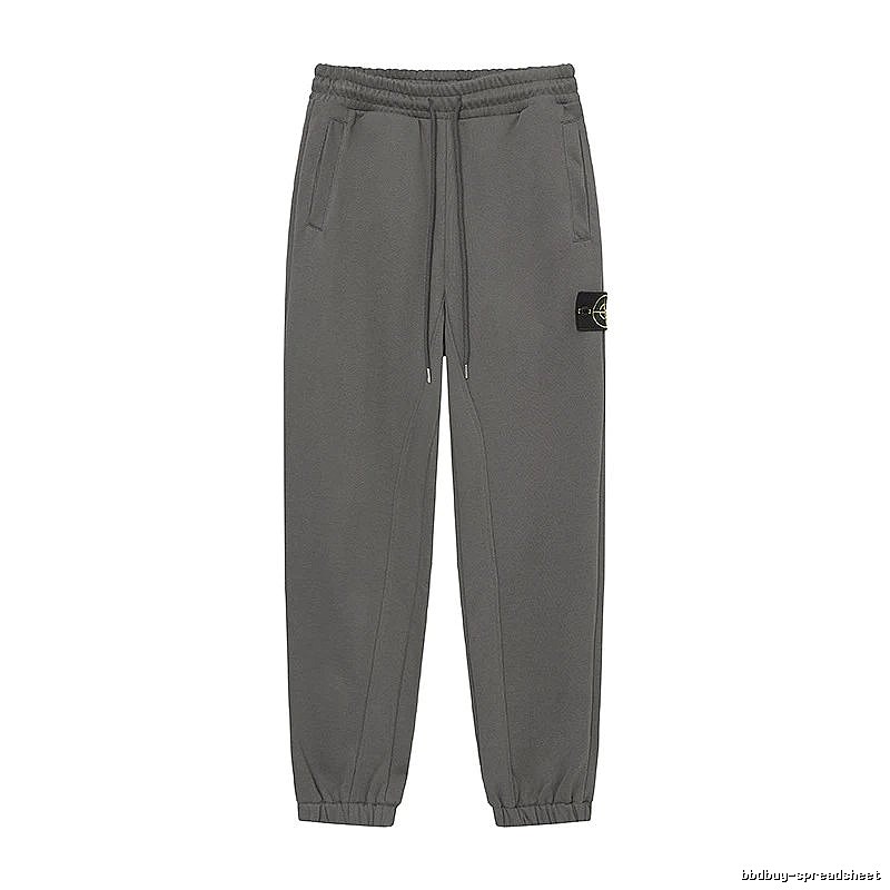 StoneIsland Compass Badge Street Style Grey Sweatpants