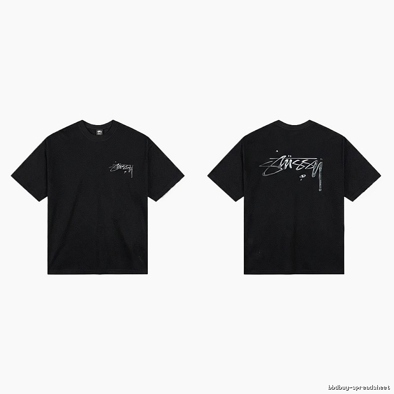 Stussy basic style minimalist black T-shirt