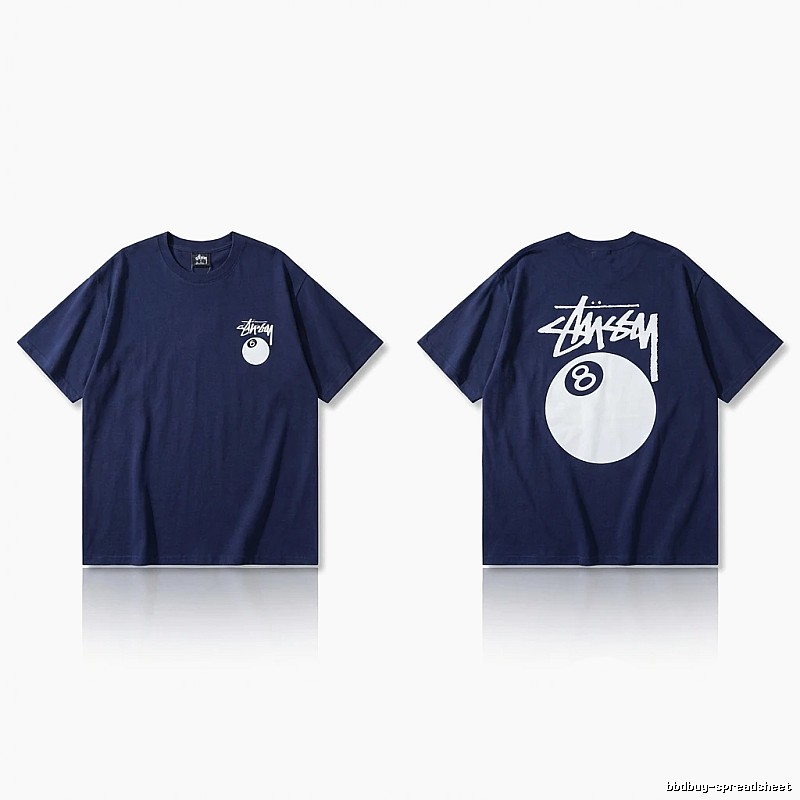 Stussy Billiards Element Minimalist Style T-shirt