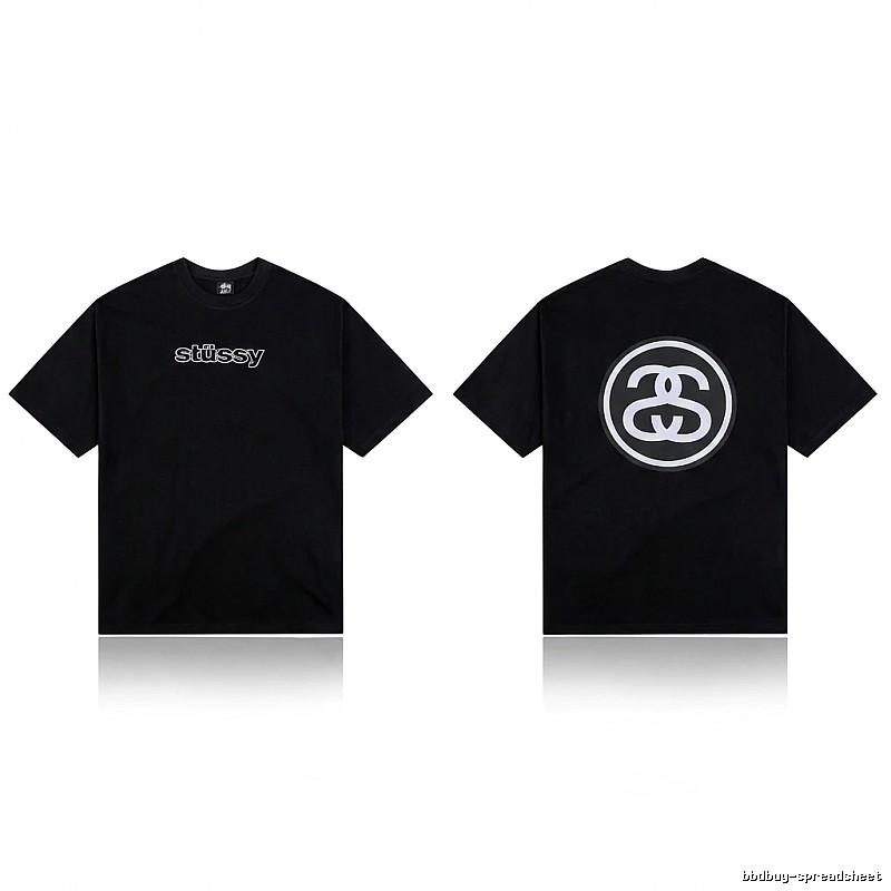 Stussy classic black T-shirt