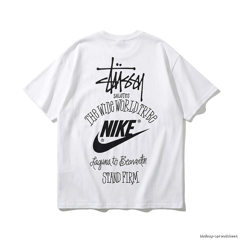 Stussy Co-branded Simple White T-shirt