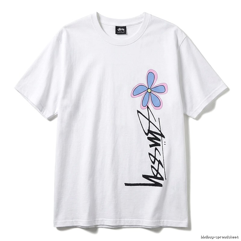 Stussy Floral Style White T-shirt