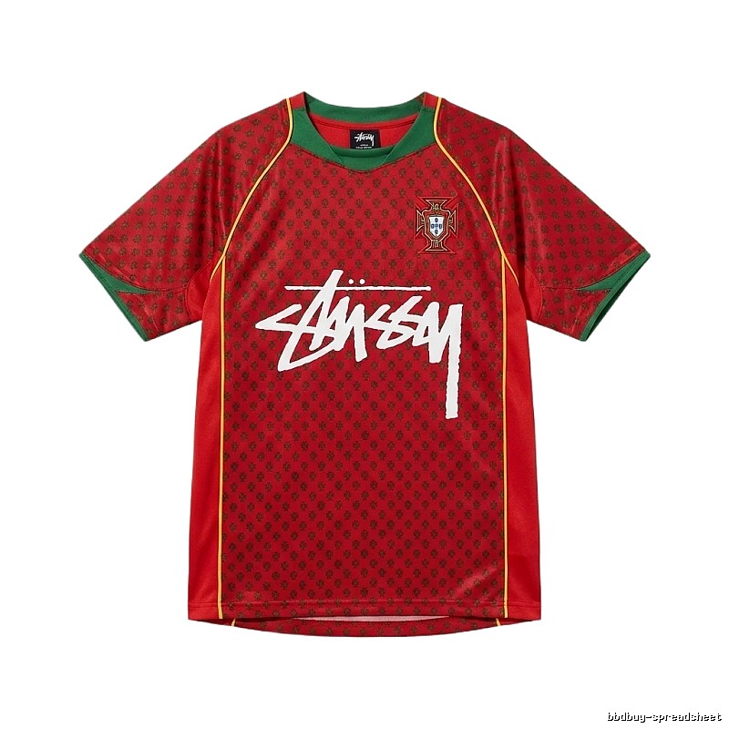 Stussy graffiti-style red short-sleeve