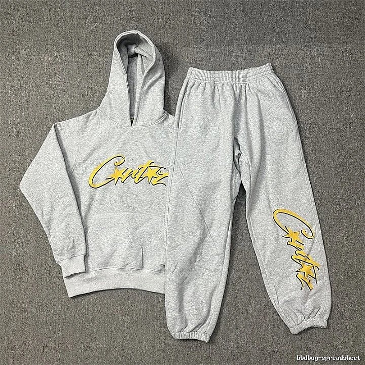Stussy Light Gray Tracksuit Set Minimal Look Logo
