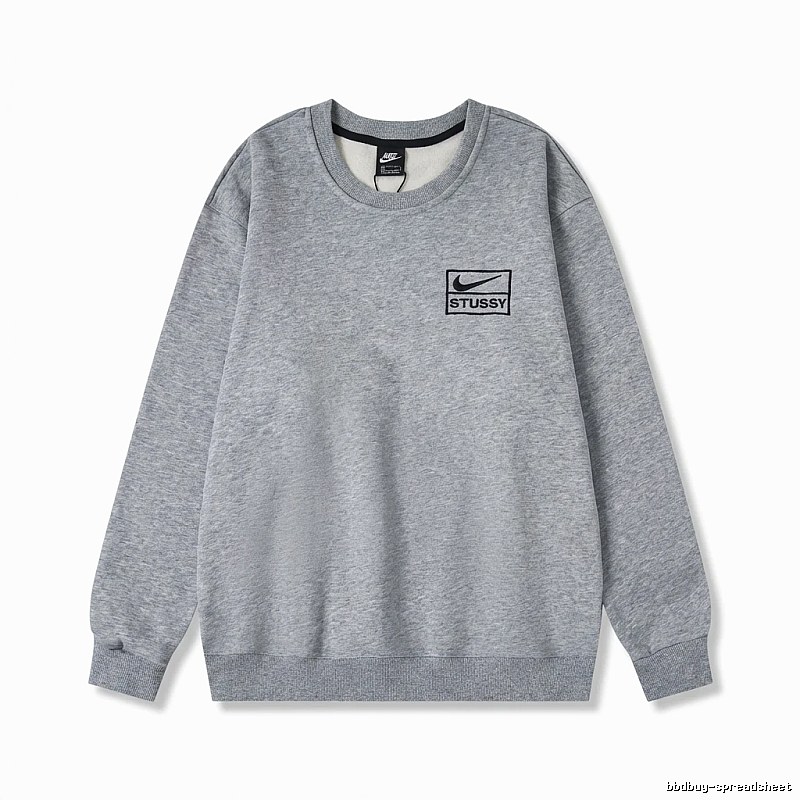 Stussy minimalist style grey sweatshirt