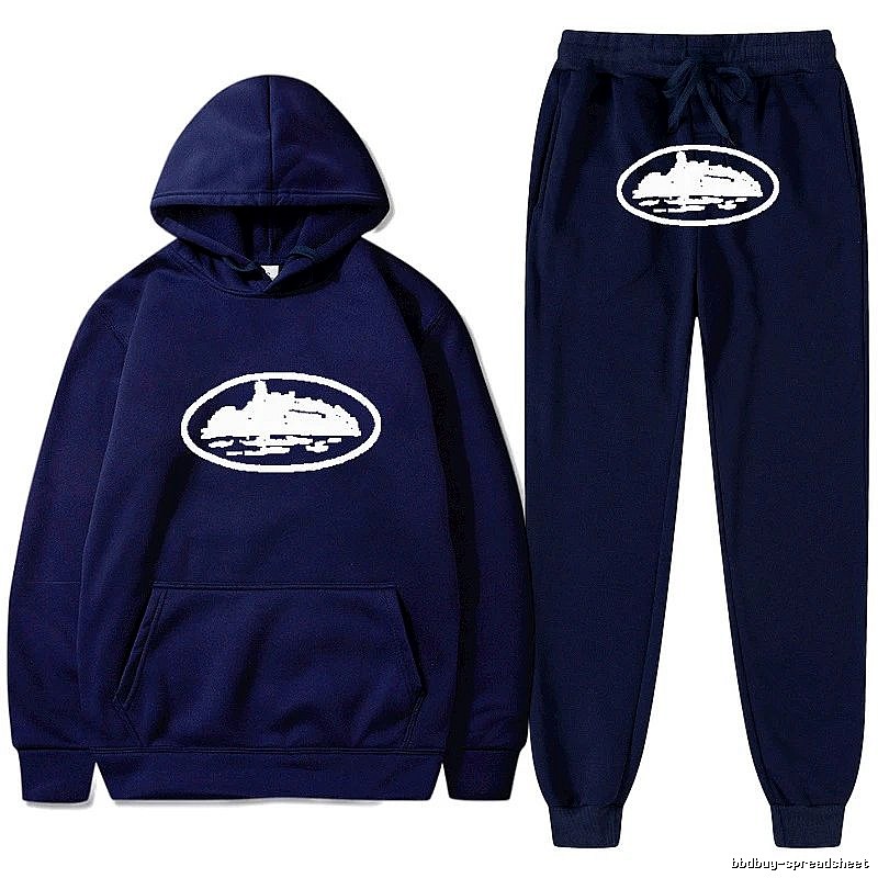 Stussy Navy Tracksuit Set Training Look Logo