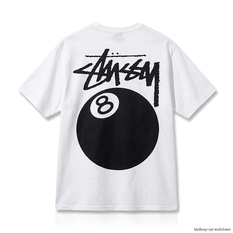 Stussy No.8 Ball White T-shirt