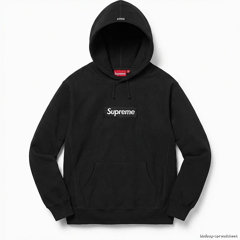 Supreme basic black hoodie