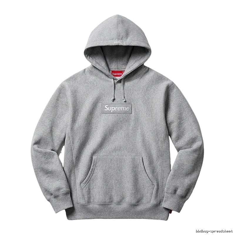 Supreme basic grey hoodie