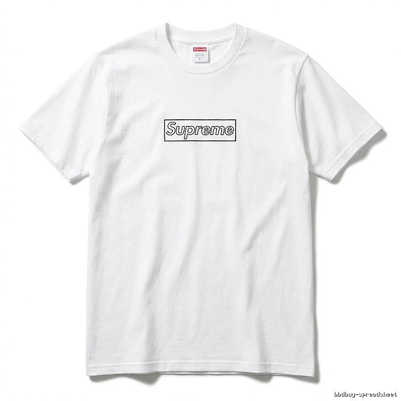 Supreme Basic Simple White T-shirt