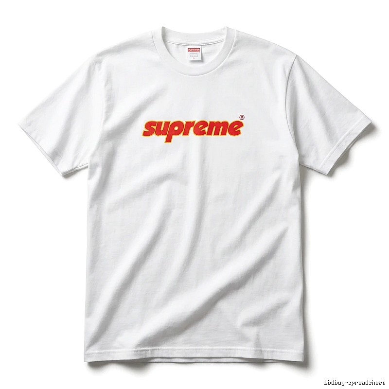Supreme basic simple white T-shirt
