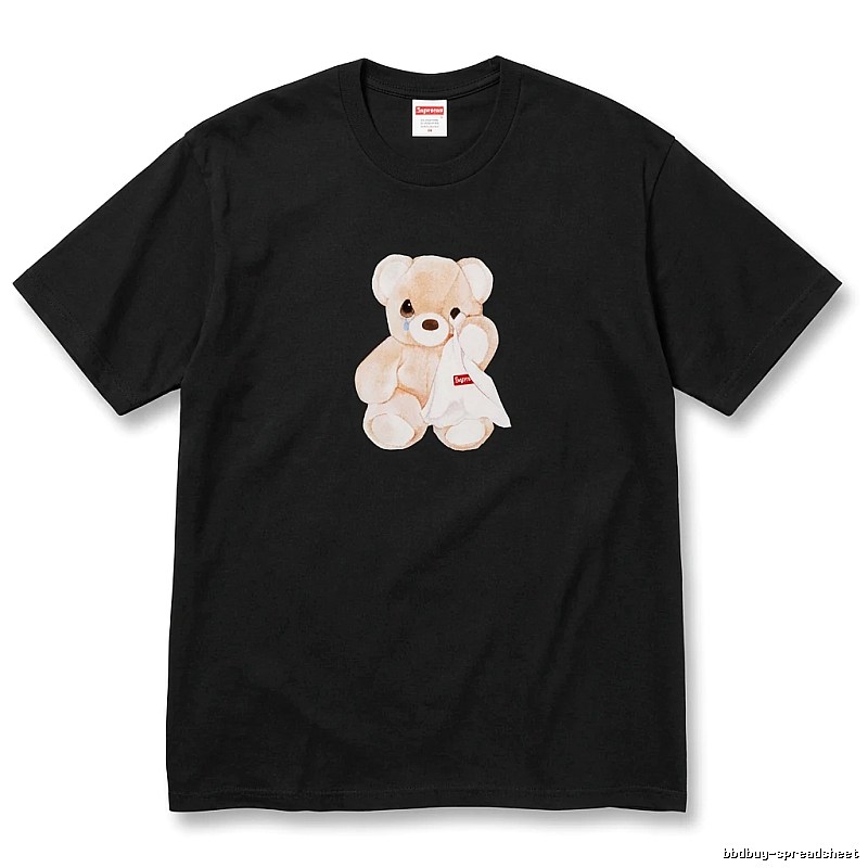 Supreme Bear Print Black T-shirt