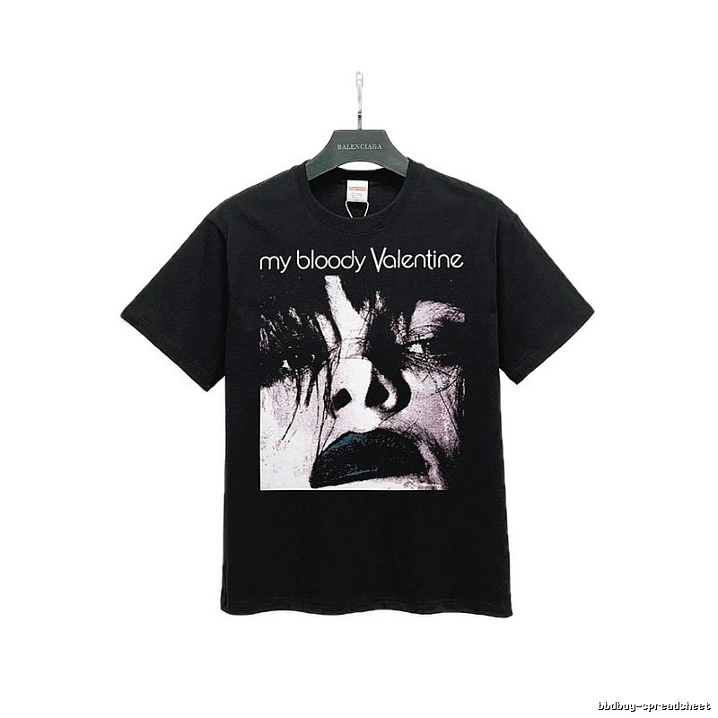 Supreme Collab Portrait Street Style Black T-Shirt