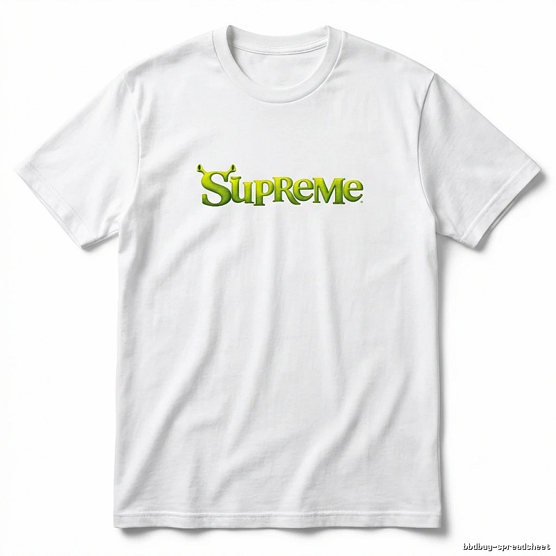 Supreme Fluorescent Green Trendy T-shirt