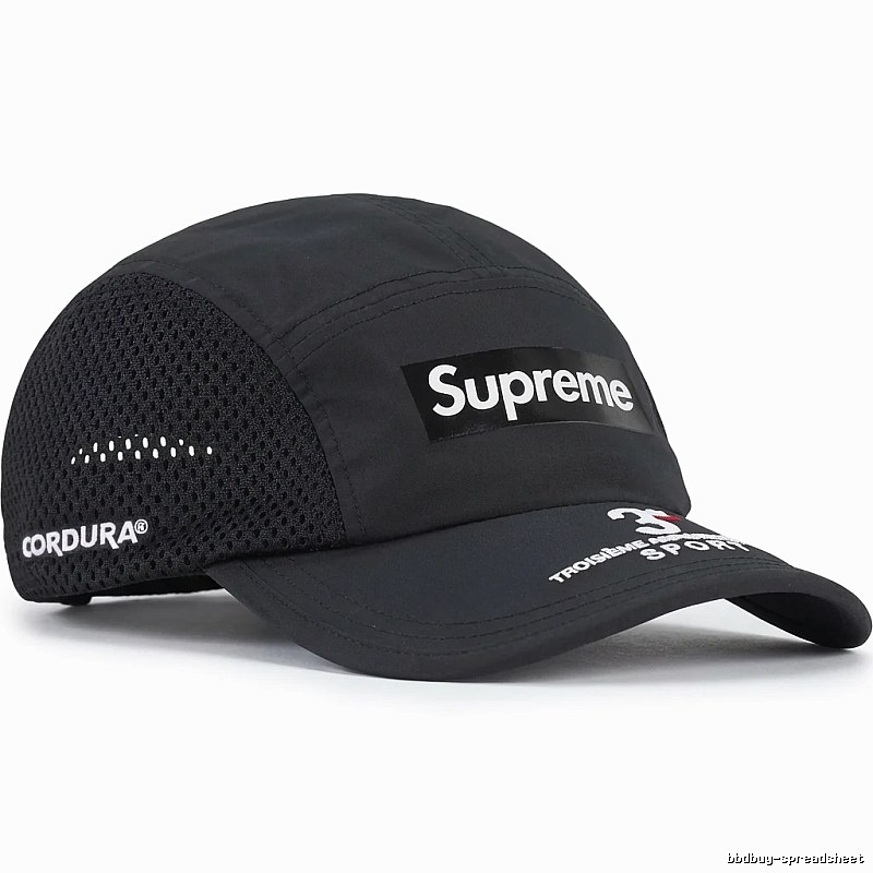 Supreme minimalist style black hat