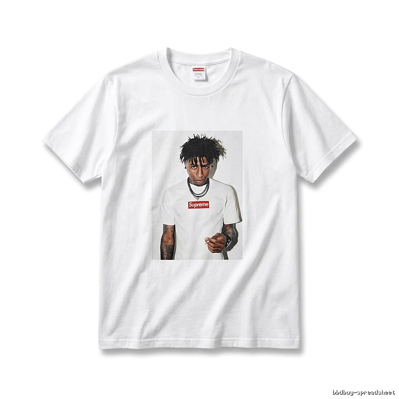 Supreme Portrait Print Style White T-shirt