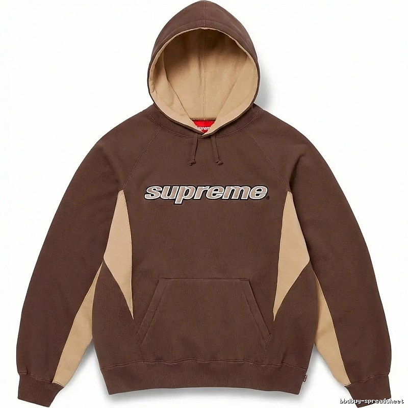 Supreme retro-style brown hoodie