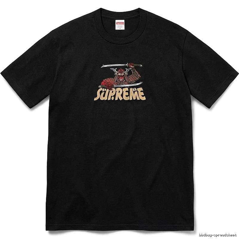 Supreme Samurai-style Black T-shirt