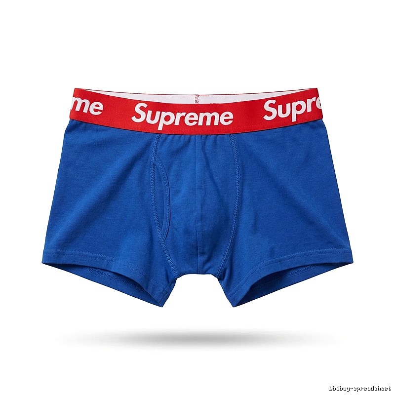 Supreme trendy brand blue underwear