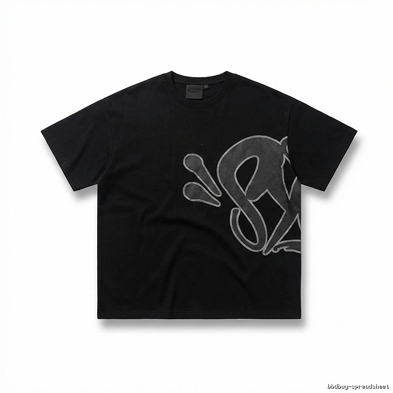 SynaWorld Trendy Black T-shirt