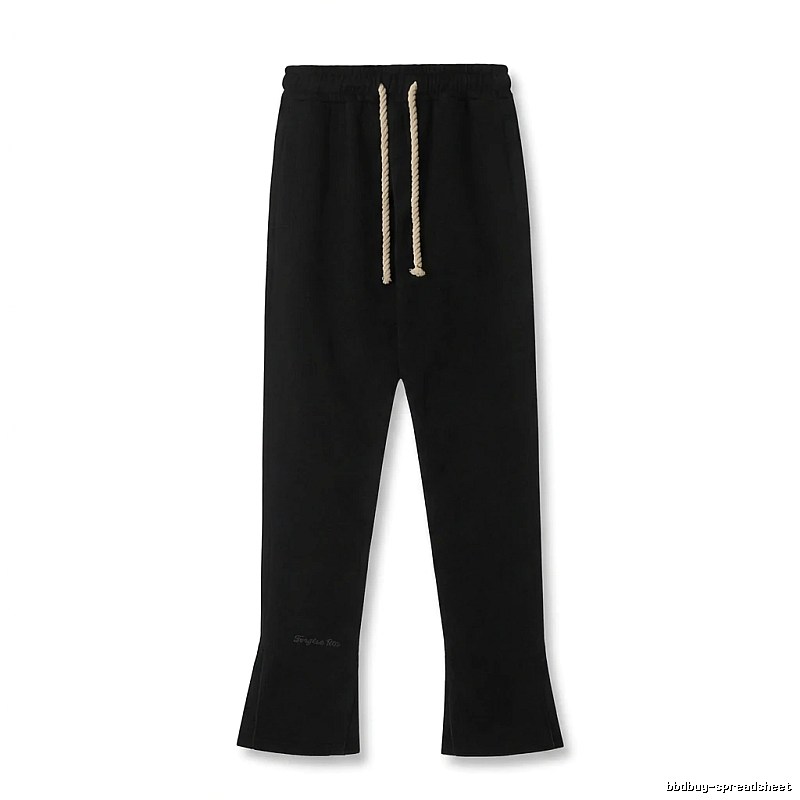SynaWorld Trendy Style Black Long Pants