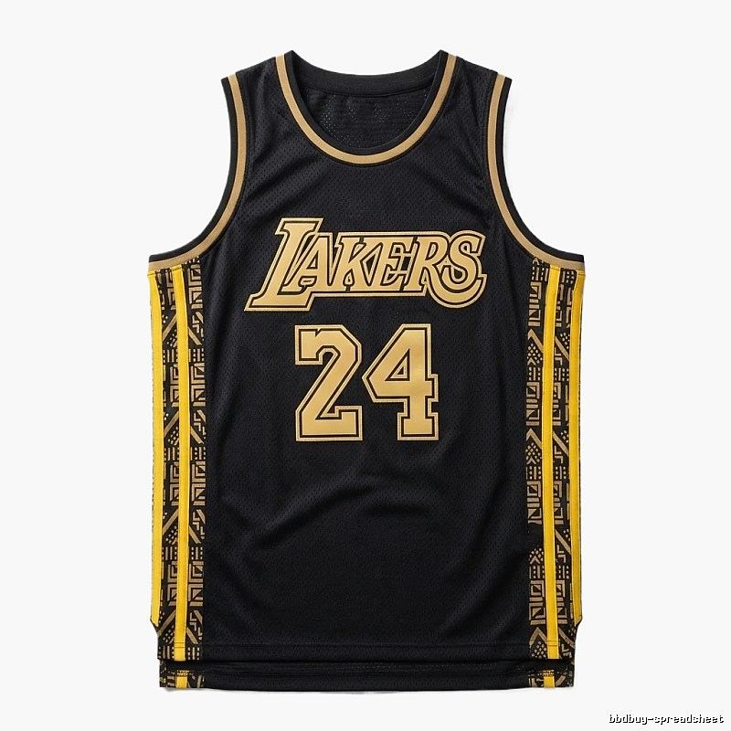 The No. 24 black jersey of the Los Angeles Lakers