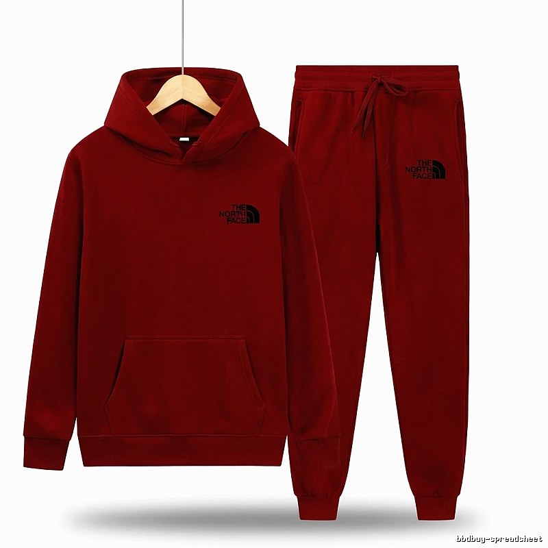 The North Face Casual Sportswear Set (Red)