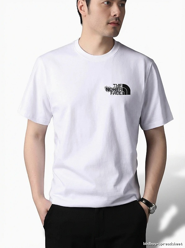 The North Face simple-style white T-shirt