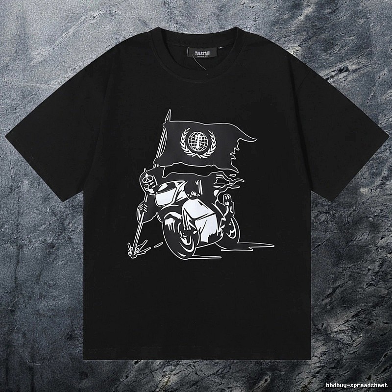 Trapstar Premium Style Keys graphic T-shirt Black White Key for Resort Outfits
