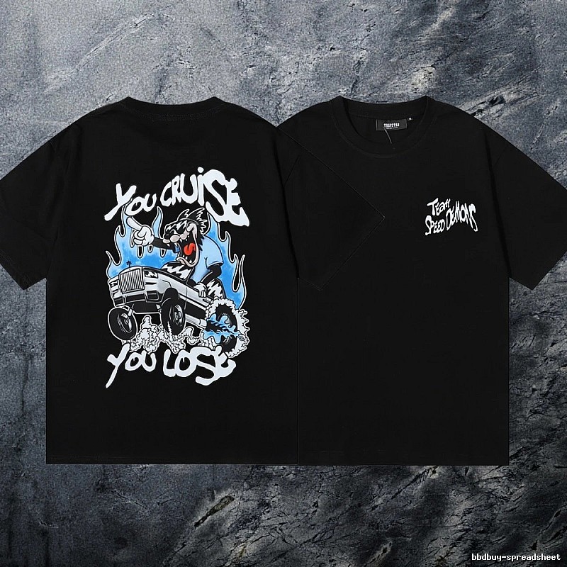 Trapstar Relaxed Keys graphic T-shirt Black White Key with Versatile Design