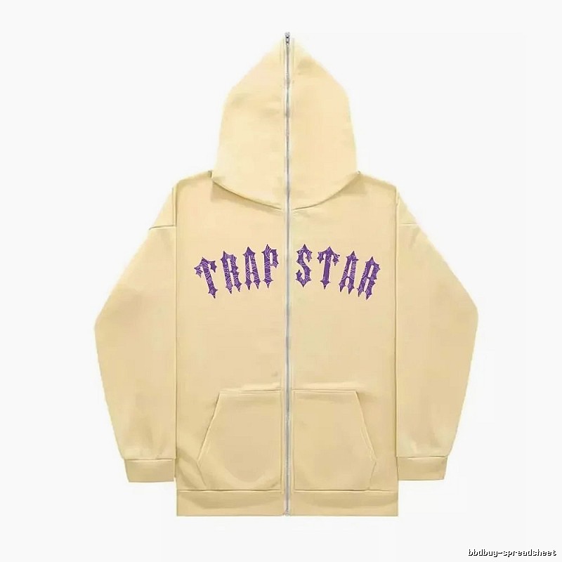 Trapstar Statement Graphic zip hoodie Black Zip Pink for Easy Pairing