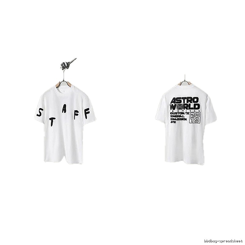 Travis Scott AstroWorld Street Style White T-Shirt