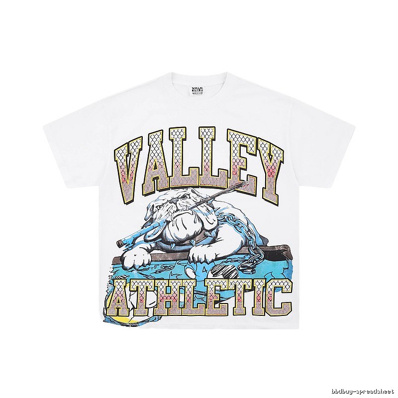 Valley American Vintage Sports Style White Short-sleeve T-shirt