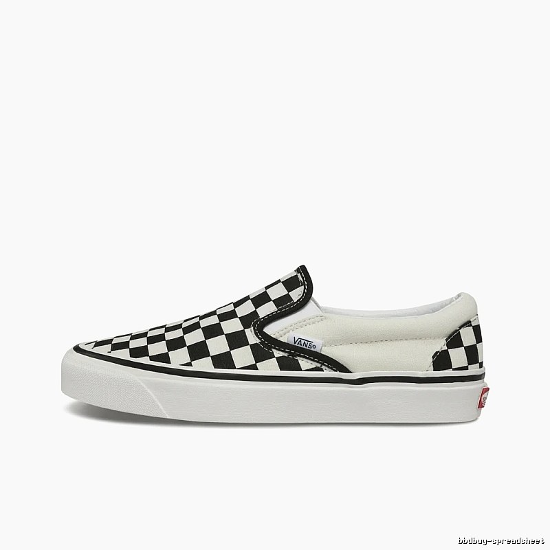 Vans Checkerboard Slip-On Shoes (Black and White Style)