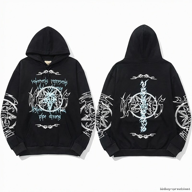 Vetements dark style black sweatshirt