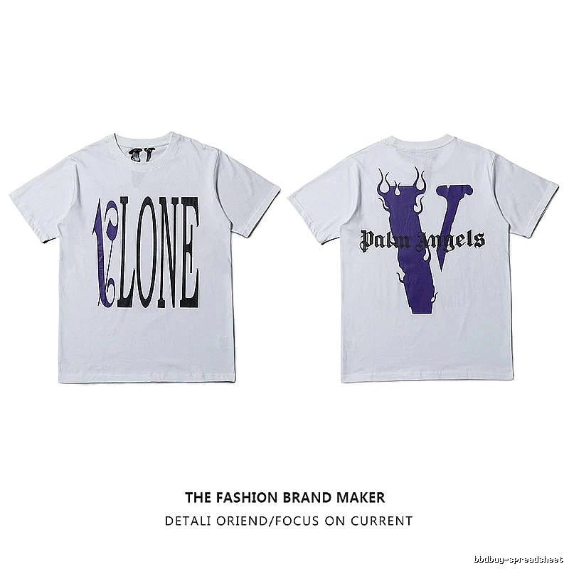 Vlone Gift Ready Logo T-shirt Black Purple Vlone with Standout Detail