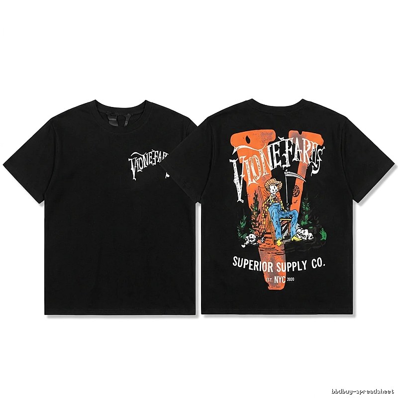 Vlone Printed Dark Style T-shirt